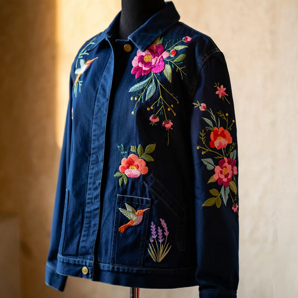 Embroidered Denim Jacket